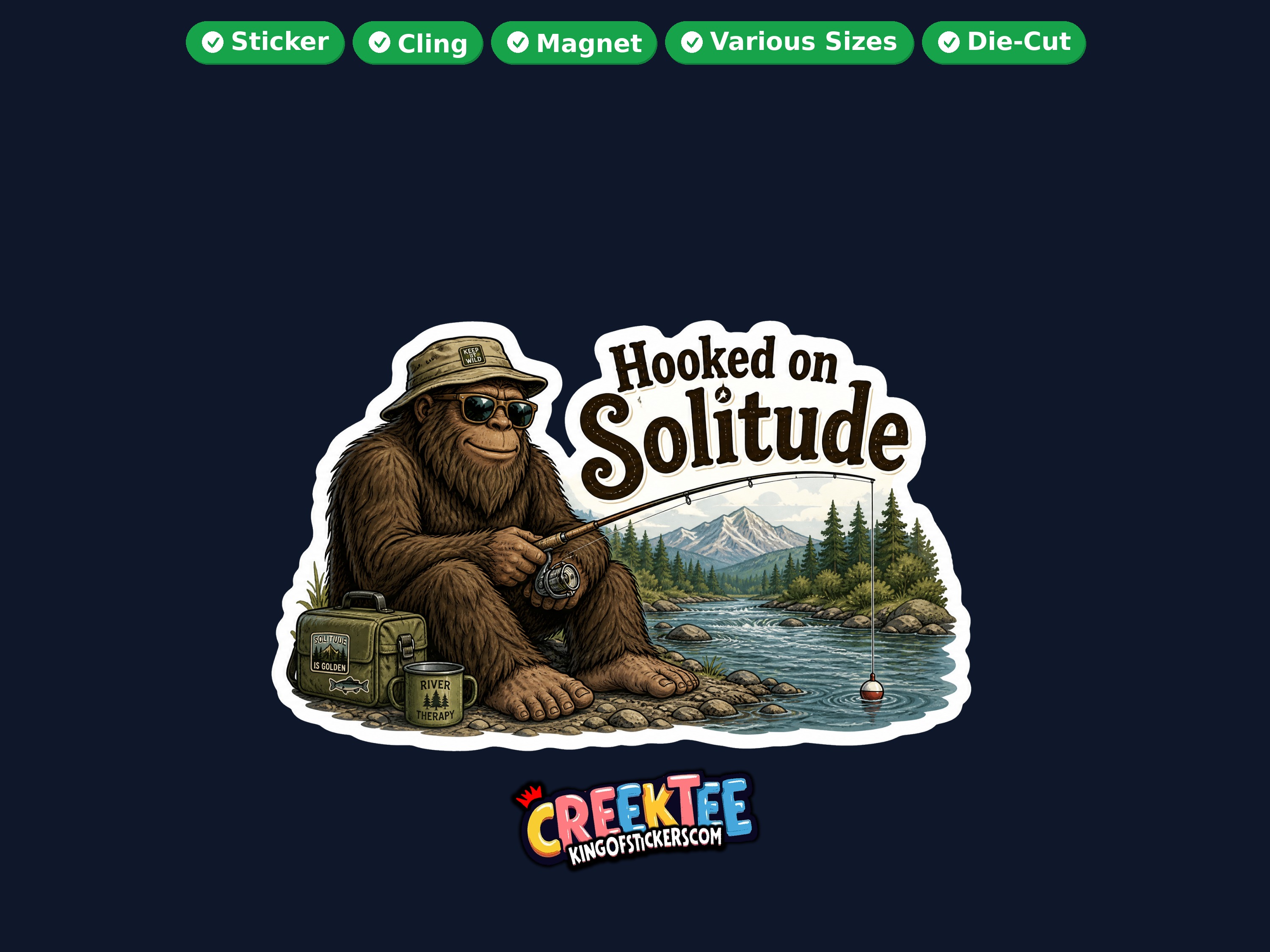 Bigfoot Sasquatch Die Cut Vinyl Sticker  Window Cling or Magnet with Laminate Coating in Various Sizes