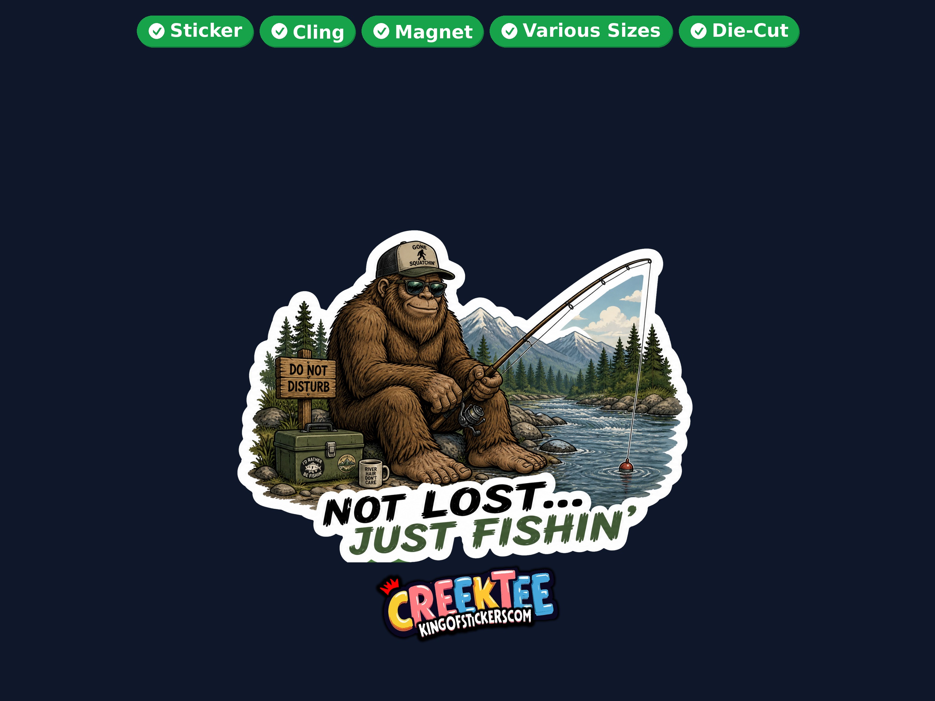 Bigfoot Sasquatch Die Cut Vinyl Sticker  Window Cling or Magnet with Laminate Coating in Various Sizes