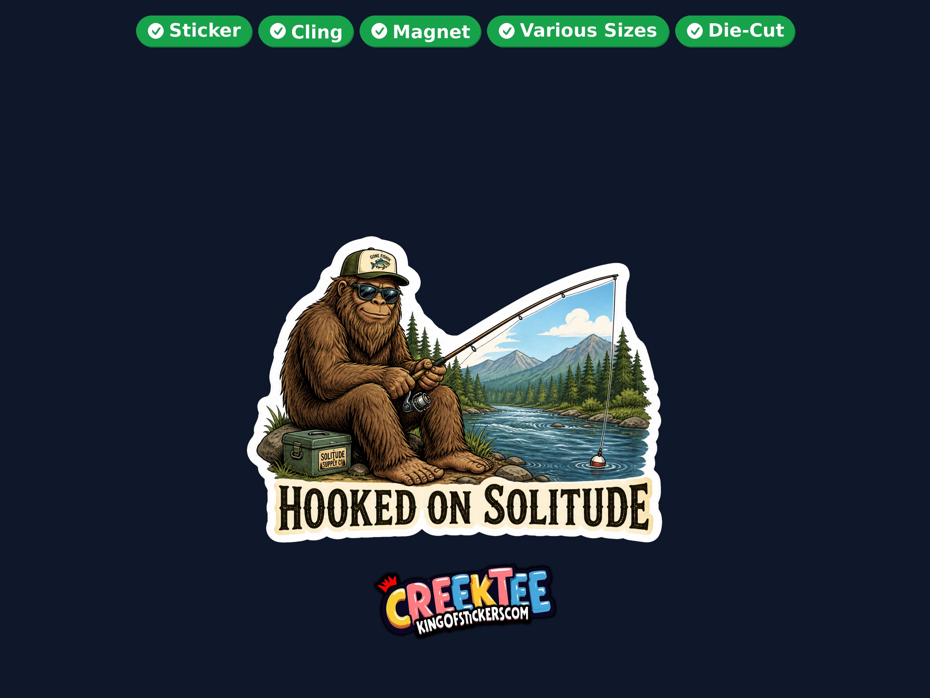 Bigfoot Sasquatch Die Cut Vinyl Sticker  Window Cling or Magnet with Laminate Coating in Various Sizes